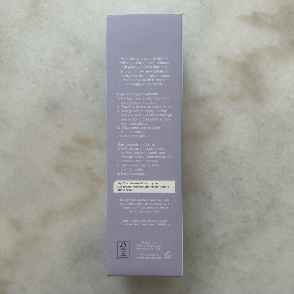 Kristin Ess Hair Color Depositing Conditioner Lavender Smoke - Picture 5 of 7